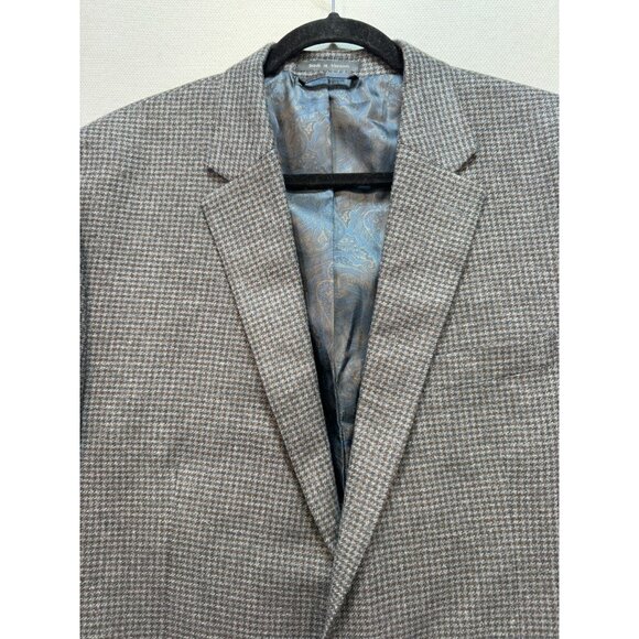 Lauren Ralph Lauren Mens Wool & Cashmere Blazer 46L Gray Check Pattern - Picture 11 of 13